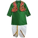 A.T.U.N. Boys' Regular Fit Dhoti Kurta &amp; Jacket