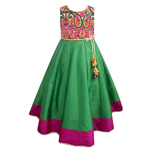 atun all things uber nice girls maxi embroidered sleeveless anarkali gown dress  traditional ethnic wear gown for festival and special occasions