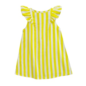 A.T.U.N Girls Cotton Skater Knee-Length Casual Dress