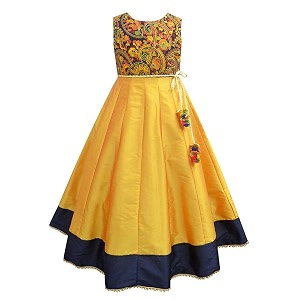 atun all things uber nice girls maxi embroidered sleeveless anarkali gown dress  traditional ethnic wear gown for festival and special occasions