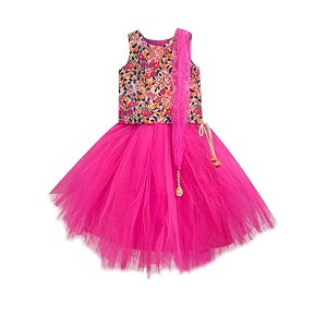 A.T.U.N Girls Synthetic Lehenga Choli GLHG KSG