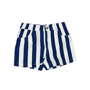 atun all things uber nice girls striped mid thigh length shorts