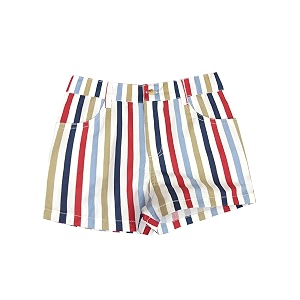 atun all things uber nice girls striped mid thigh length shorts