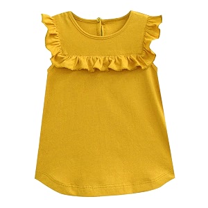 atun all things uber nice girl39s solid regular top gtop mdg_mustard 3-6 months