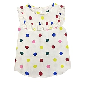 atun all things uber nice girl39s polka dots regular top gtop mdg_cream-multi 3-6 months