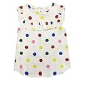 A.T.U.N. (ALL THINGS UBER NICE) Girl's Polka Dots Regular Top (GTOP MDG_Cream-Multi 3-6 Months)