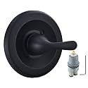 T13020-BL Shower Handle Trim Kit Compatiable with Delta Shower Valve R10000 Series, Replacement for Classic 13 14 Series Single-Function Trim Kit (RP46074 Cartridge Included),Matte Black