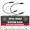 T1A Tailgate Support Cable Strap Set, Rear Left & Right - Compatible with 1994-2009 Dodge Ram 1500, 94-09 Ram 2500, 94-09 Ram 3500 - Metal 18-1/8" Long - OEM 55345124AB, 55345125AB, F37Z-1023342-A-MT