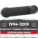 T1A Window Crank Handle Upgraded Metal, Left/Right - Compatible with 1993-2011 Ford Ranger, 97-16 F-Series, 09-19 E-Series; 94-16 Mazda B-Series - Black - OEM F37Z-1023342-A-MT, 012-1230-12, 767MX