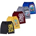T2F Boy39s Printed Cotton Regular Fit ShortsPack