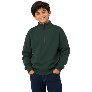 T2F Boys Cotton High Neck Oversized Fit