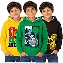 T2F Boys Cotton Hooded Sweatshirt Pack of