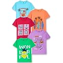 T2F Boys Cotton Printed Regular Fit T-Shirt