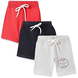 T2F Boys Cotton Printed Shorts with Two