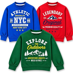 T2F Boys Pack of 3 Sweatshirts