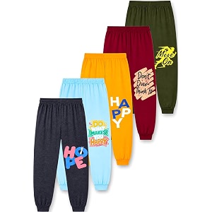 T2F Boys Regular Fit Cotton Printed Track