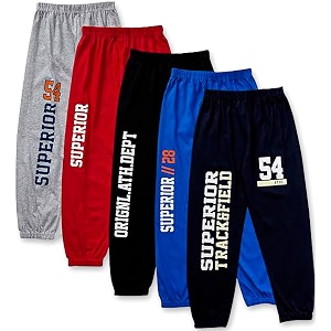 t2f boy39s cotton regular fit printed track pant pack of 5