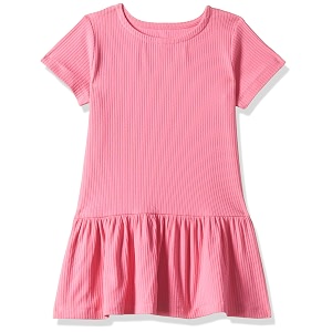 T2F Girls Cotton A-Line Knee-Length Dress