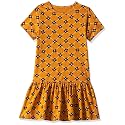 T2F Girls Cotton A-Line Knee-Length Casual Dress
