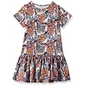 T2F Girls Cotton A-Line Knee-Length Casual Dress