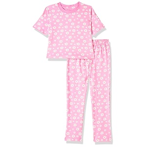 T2F Girls Cotton Printed Oversized Fit Crop