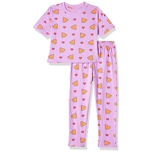 T2F Girls Cotton Printed Oversized Fit Crop