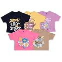 T2F Girls Cotton Printed Oversized Fit Dropshoulder