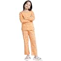 T2F Girls Cotton Printed Pajama Set