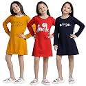 T2F Girls Cotton Printed Regular Fit Full