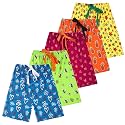 T2F Girls Cotton Printed Shorts Pack of