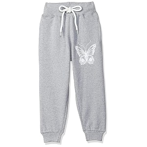T2F Girls Regular Fit Printed Cotton Joggers
