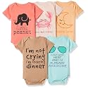T2F Unisex Baby Rompers Bodysuits Pack of