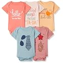 T2F Unisex Baby Rompers Bodysuits Pack of