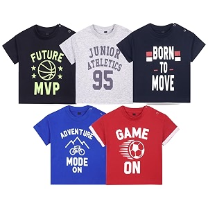 t2f unisex baby t-shirt for boys and girls  cotton  soft baby top  trendy stylish for baby  printed  3-24m
