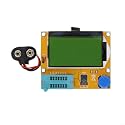 -T4 Transistor Tester Component Analyzer with 12864 LCD Display, Automatic NPN PNP MOSFET Detection, Threshold Voltage, Multifunctional(Battery Buckle)