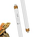 UVB Light for Reptiles Bearded Dragon, 2 Pack T5 UVB Reptile Light UVB Bulb 10.0 24W UVA UVB Reptile Light Bulb Terrarium Light Lamp Tube for Turtle Chameleon Leopard Gecko Snake Tank, 22 Inch