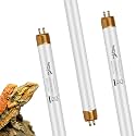 UVB Light for Reptiles Bearded Dragon, 3 Pack T5 UVB Reptile Light UVB Bulb 10.0 24W UVA UVB Reptile Light Bulb Terrarium Light Lamp Tube for Turtle Chameleon Leopard Gecko Snake Tank, 22 Inch