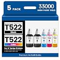 T522 Replacement for 522 High Capacity ET-2800 Ink Refill Bottles for Epson