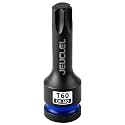 T60 Torx Bit Socket, 1/2" Drive Torx Star 6 Point Impact Bit Socket