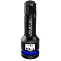 T70 Torx Bit Socket, 1/2" Drive Torx Star 6 Point Impact Bit Socket
