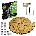 T8F Drive Chain 134 Link Chain Breaker Compatible with 2 Stroke Engine SYX Moto 50cc Dirt Bike Mototec SSR X-pro Coolster 47cc 49cc Pocket Rocket Pit Bike Mini ATV Quad Go Kart Parts (Gold)