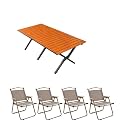 Table 1 Table 4 Chairs Outdoor Folding Table Chicken Rolls Table Camping Table Portable Picnic Table