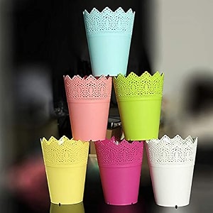 table decor  indoor planter  table top planter standard flora pot 6 pieces