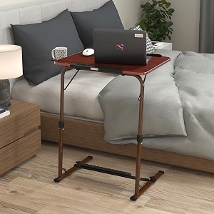 table magic laptop table for home office  2-15 designed for comfortable work and study adjustable laptop table foldable for home with engineered wood top amp footrest x-large 60x45 cm mahogany