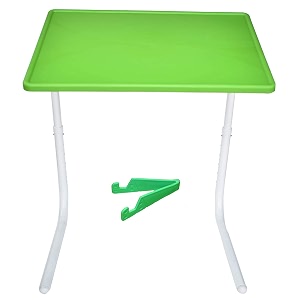 study tables for students multi purpose portable and adjustable utility table with cup holder for laptopstudydinner  free mobile stand plastic -green