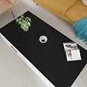 Table Protector Mat - 26x54 Inch Waterproof Easy to Clean Can Conceal Flaws Protector The Table Top from Scratches Used for Coffee Table (Black+Black 26x54)