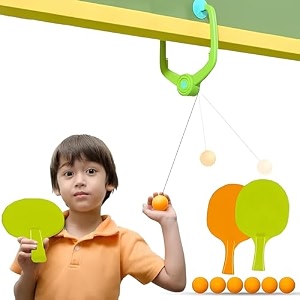table tennis racket set with balls green for kids and adults style 1