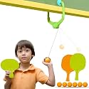 Table Tennis Racket Set with Balls, Green, for Kids and Adults (Style 1)