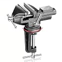Table Vise 3 Inch, 360° Swivel Base Universal Home Vise Portable Bench Clamp,Bench Vise For Workbench,Vise Clamp for Woodworking, Handcraft Creations, Metalworking, Cutting Conduit, Drilling, Sawing