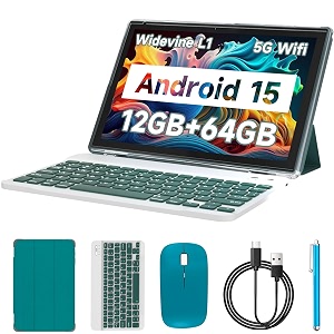 Tablet with Keyboard 2024 10.1 Inch 2-in-1